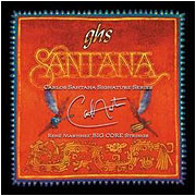 Image of package of Santana GHS guitar strings