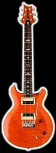 SE Santana guitar color orange
